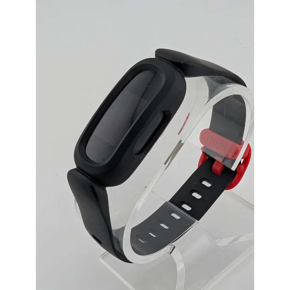 Fitbit‎ Inspire 2 Activity Tracker FB418 Small Black/Red Band- Tested Working